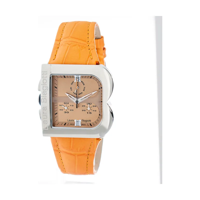 Laura Biagiotti Reloj Mujer Analogico Cuarzo con Correa de Piel LB0002L-NA