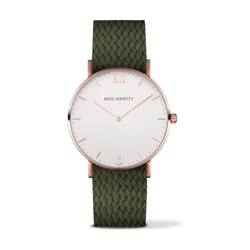 Paul hewitt Reloj Unisex Analogico Cuarzo con Correa de Nylon PH-SA-R-ST-W-20M