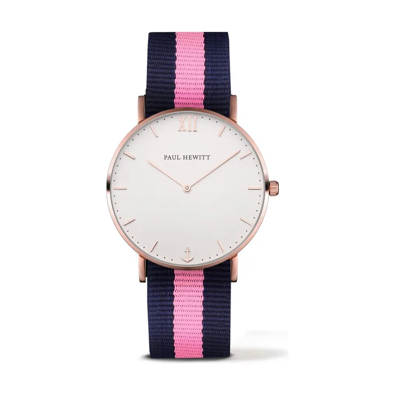 Paul hewitt Reloj Unisex Analogico Cuarzo con Correa de Nylon PH-SA-R-ST-W-NLP-20