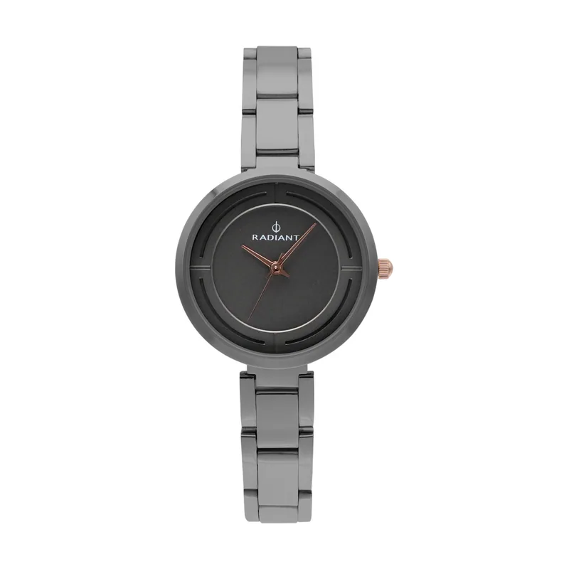 Radiant Reloj analógico para Mujer Colección Tatiana. Reloj Gris con Brazalete y Esfera Negra. 3ATM.. Referencia RA488204.