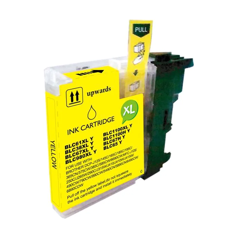 Brother lc980xl/lc1100xl/lc985xl amarillo cartucho de tinta generico