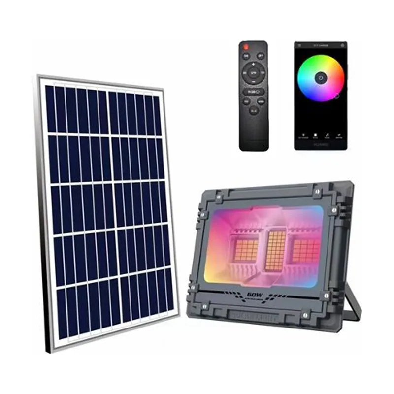 Elbat Foco Solar Led RGB 60W