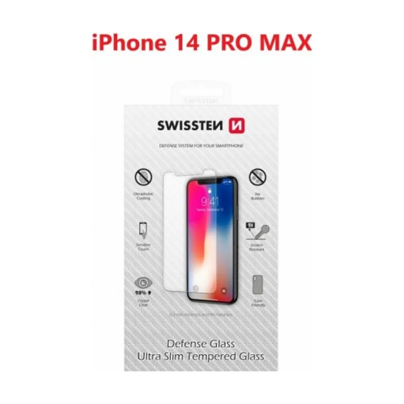 Swissten Cristal Templado Protector para Apple iPhone 14 Pro MAX