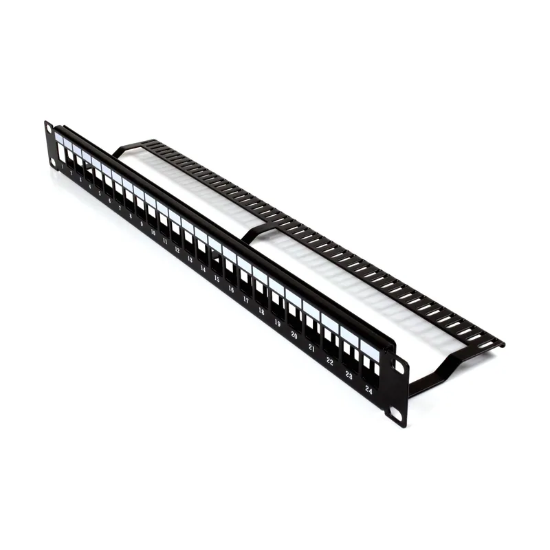 Lapara Networking Patch Panel Rack 1u Vacio 24 Puertos Slim Utp