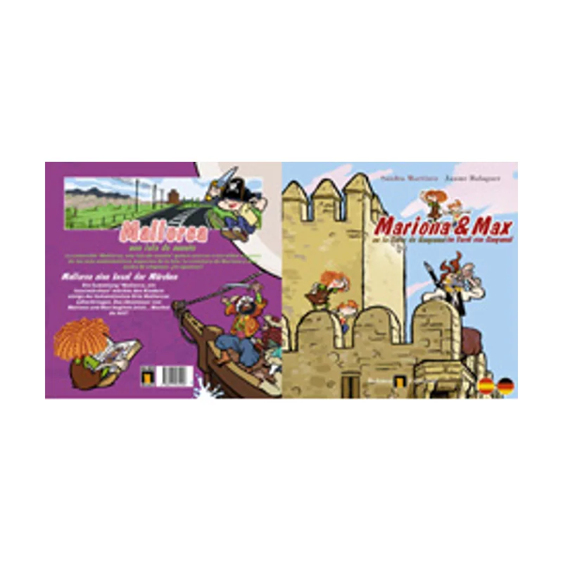 Tebeos dolmen editorial Mariona y Max en la Torre de Canyamel castellano/alemán Cómic