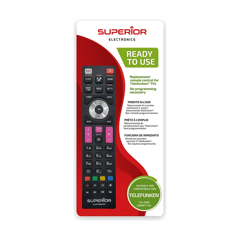 Superior Mando Universal Reemplazo Televisores Telefunken suptrb016 Superior/telefunke
