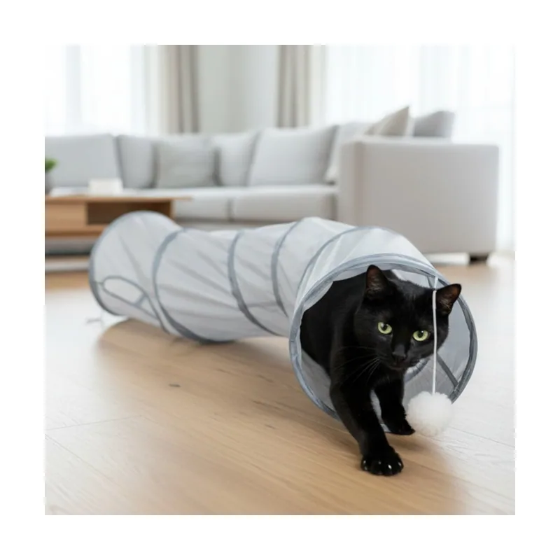 Tootoy! Tunel de Tela con Juguete para gatos