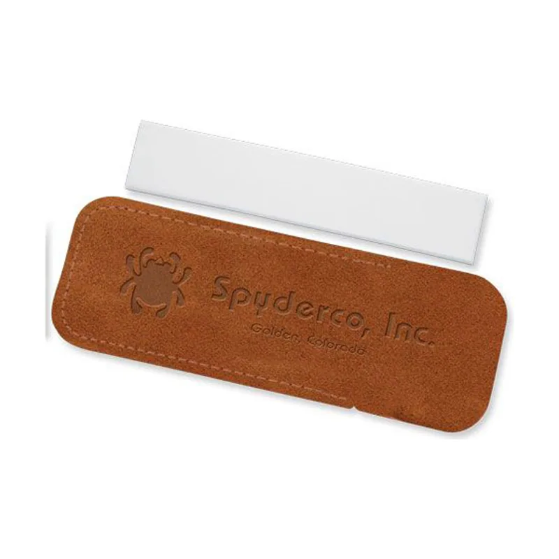Spyderco STE-303F Piedra para afilar cuchillos de bolsillo fabricada en oxido de aluminio de grano fino