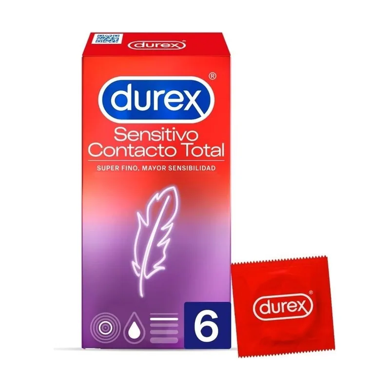 Reckitt Benck HC Durex Sensitivo Contacto Total 6 Preservativos