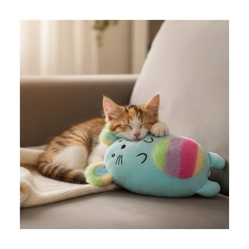 Tootoy! Peluche Rainbow Mouse Azul para gatos