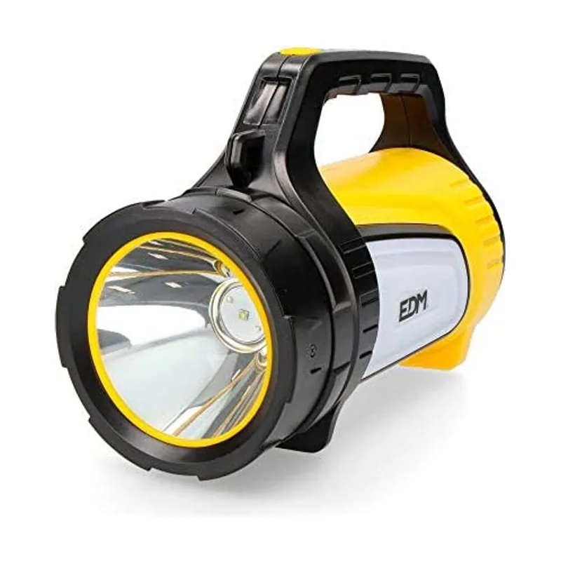 EDM Linterna multifuncion largo alcance. portatil luz principal 10w + lateral 3w y power bank 350lm