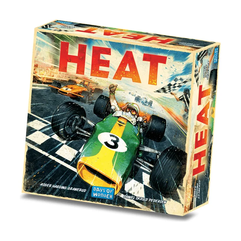 Asmodee Heat Juego de Mesa de Estrategia y Carreras de Coches