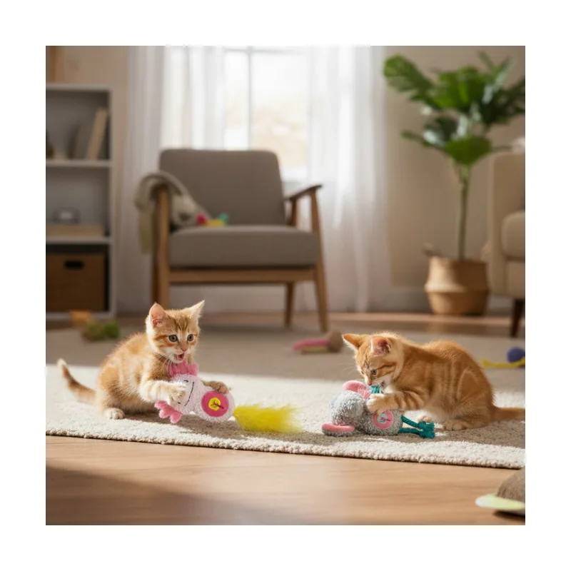 Tootoy! Peluches con Catnip Elefante & Ajolote para gatitos