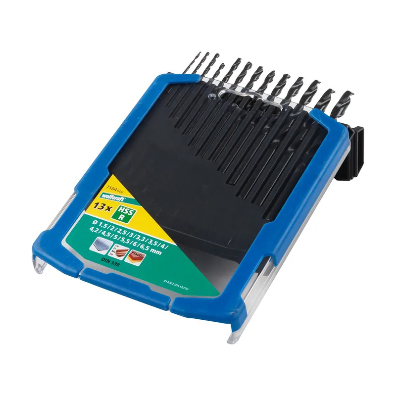 Wolfcraft Juego de brocas para metal HSS