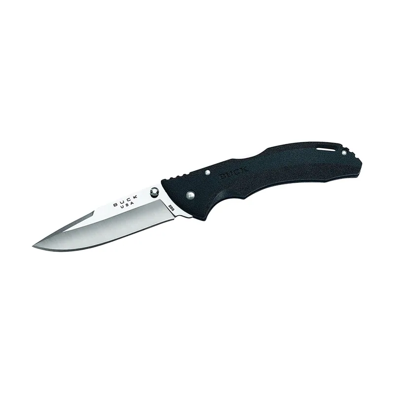 Buck Knives STE-0286BKS Cuchillo de Caza plegable Bantam con hoja satinada de Acero inoxidable 420 Hc