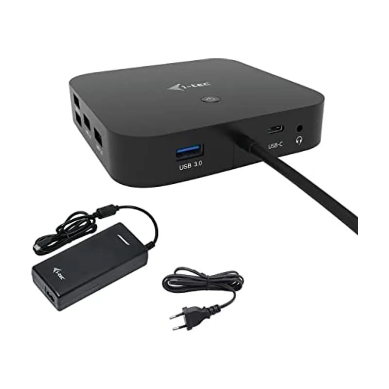 I-TEC USB-C HDMI DP Docking Station with Power Delivery 100 W + Universal Charger 100 W