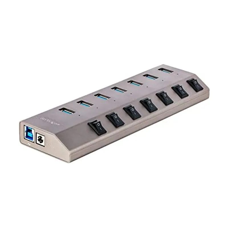 Startech StarTech.com Hub USB-C Autoalimentado de 7 puertos con Interruptores Individuales