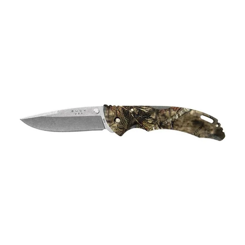 Buck Knives STE-0286CMS24 Cuchillo de Caza plegable Bantam® Mossy Oak® Break-up Country™ Camo con hoja de Acero inoxidable 420 Hc