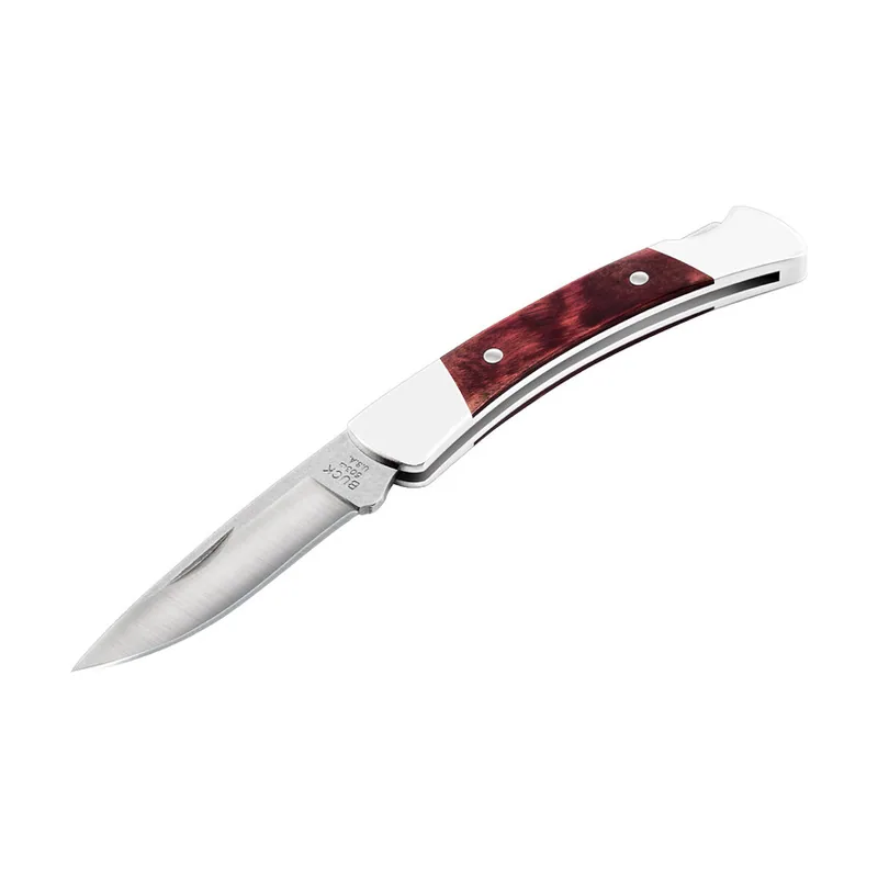 Buck Knives STE-0503RWS Cuchillo de Caza Prince® Hoja de acero inoxidable 420HC y Mango de Resina Madera impregnada y refuerzos de níquel