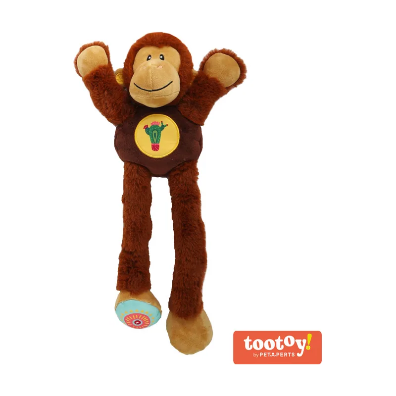 Tootoy! Comfort Twister Monkey Cuddler peluche para perros