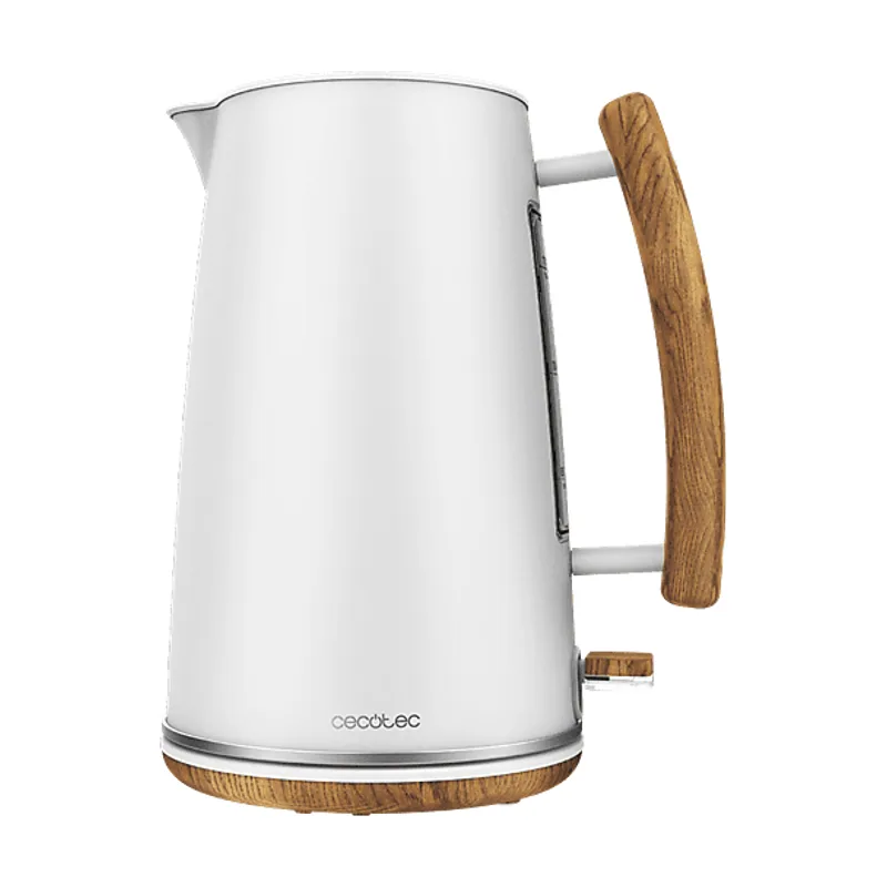 Cecotec Hervidor de Agua ThermoSense 400 White Woody. 3000 W