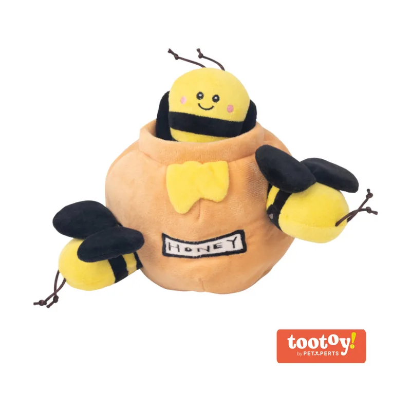 Tootoy! Comfort Honey & Bees Cuddler Yellow Peluche Gigante para perros