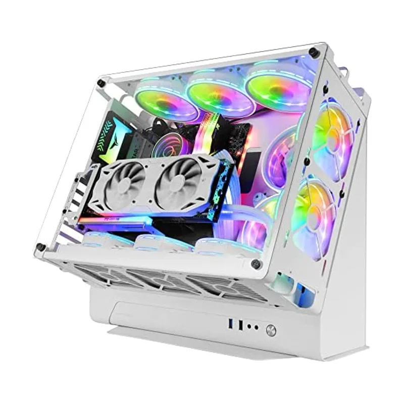 Mars Gaming MCB Blanco Caja PC Gaming ATX XL Edición Custom Premium Estructura Modular Doble