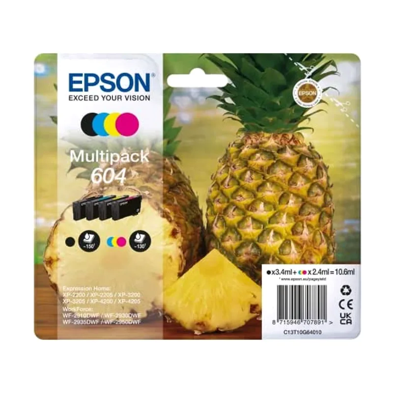 Epson Tinta Multipack 4 Colores 604