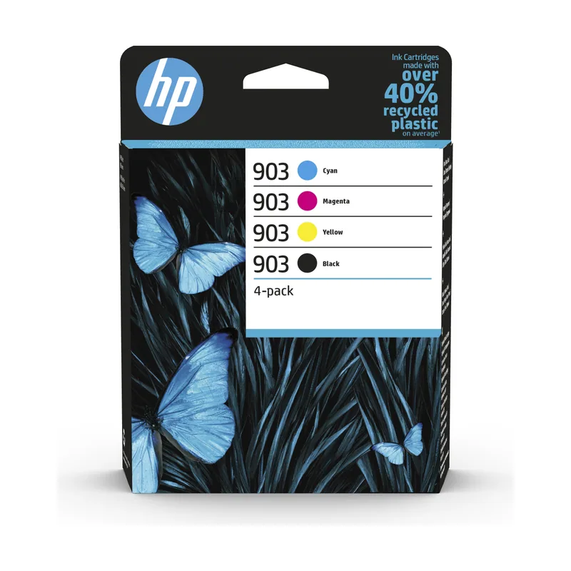 HP Paquete de 4 cartuchos de tinta 903 negro/cian/magenta/amarillo
