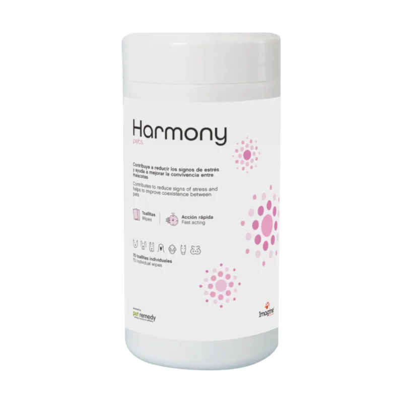 Urano Vet 70 Uranovet Imagine Harmony Pets Toallitas Calmantes para animales