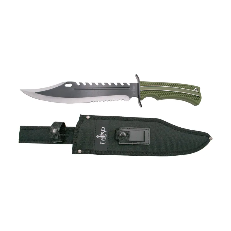 Third Cuchillo táctico 10698GN con hoja de acero de 29 cm
