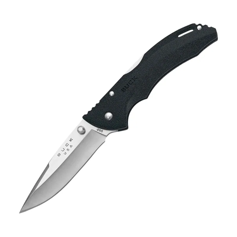 Buck Knives STE-0285BKS Cuchillo Plegable de Caza Bantam Blw Negro de Acero inoxidable 420 Hc