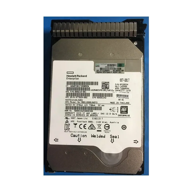 HP HPE 882397-001 disco duro interno 3.5" 12 TB SAS