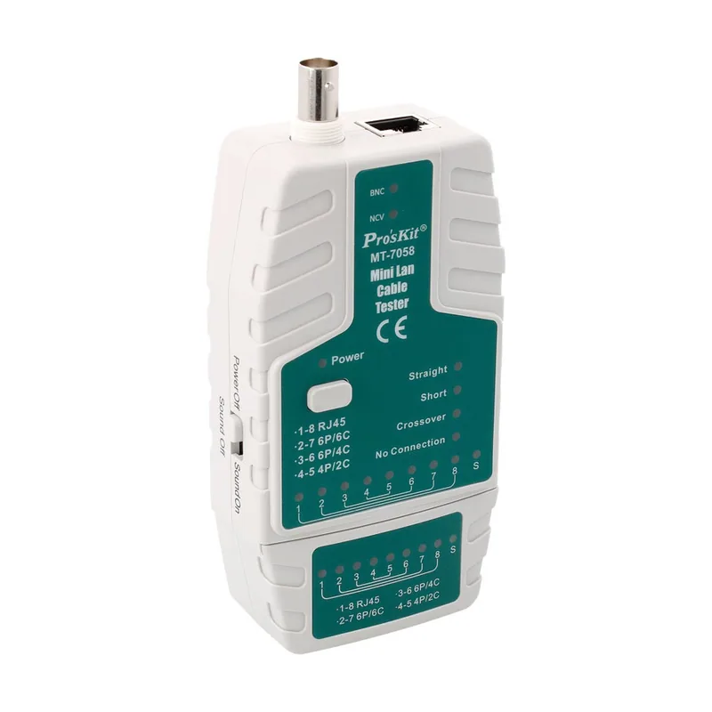 Proskit Tester Red Rj45 Bnc Detector Ncv Mt7058