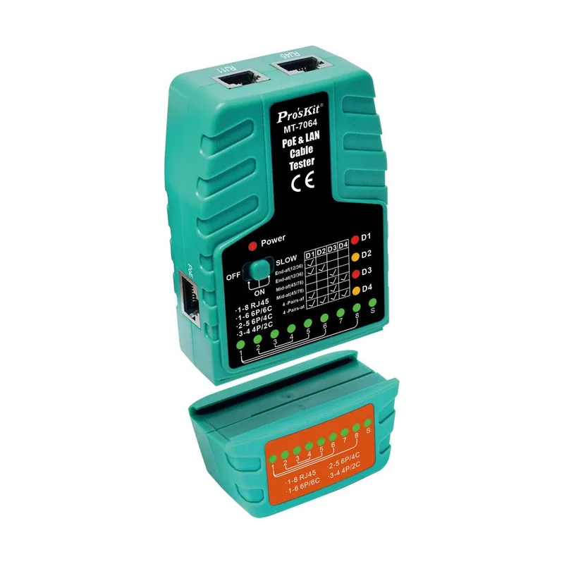 Proskit Tester Red Rj45 Lan Poe Plus Mt7064