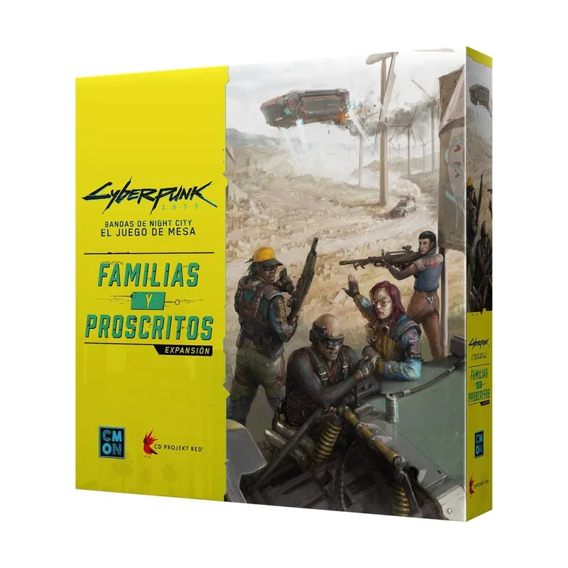 Asmodee CMON Cyberpunk 2077 Familias y Proscritos