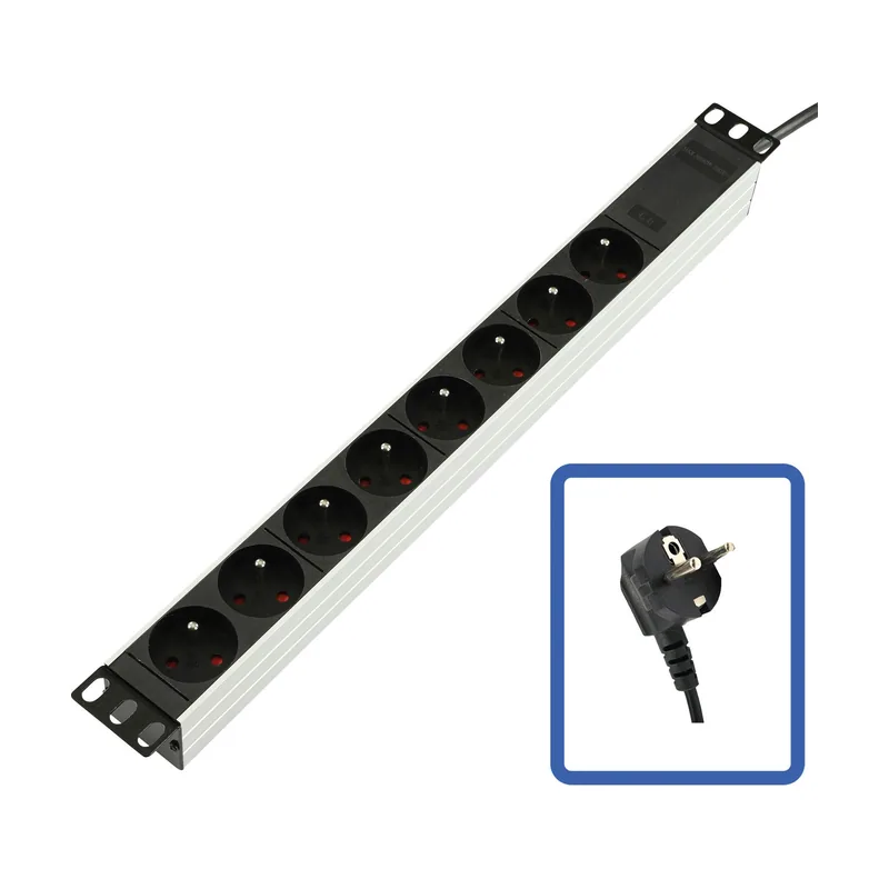 Lanview LOGON TUPS032 de distribución de energía PDU 8 salidas AC