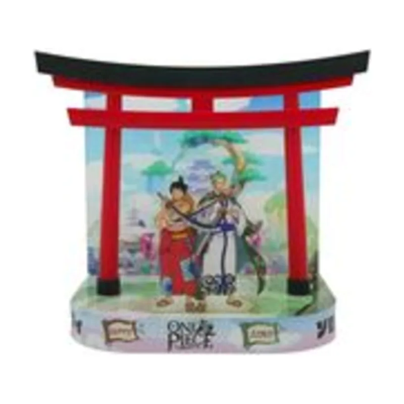 Teknofun Luffy & Zoro Wano Scene Diorama Con Luz 20 cm One Piece