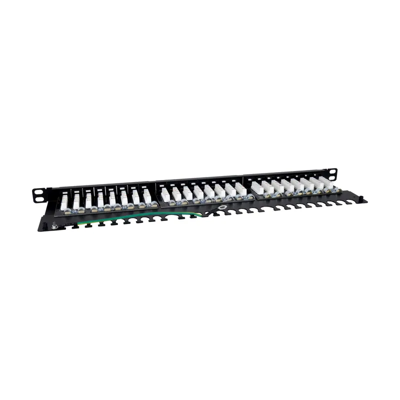 Phasak Panel de transferencia UTP 19" Cat. 6 24 puertos 1U
