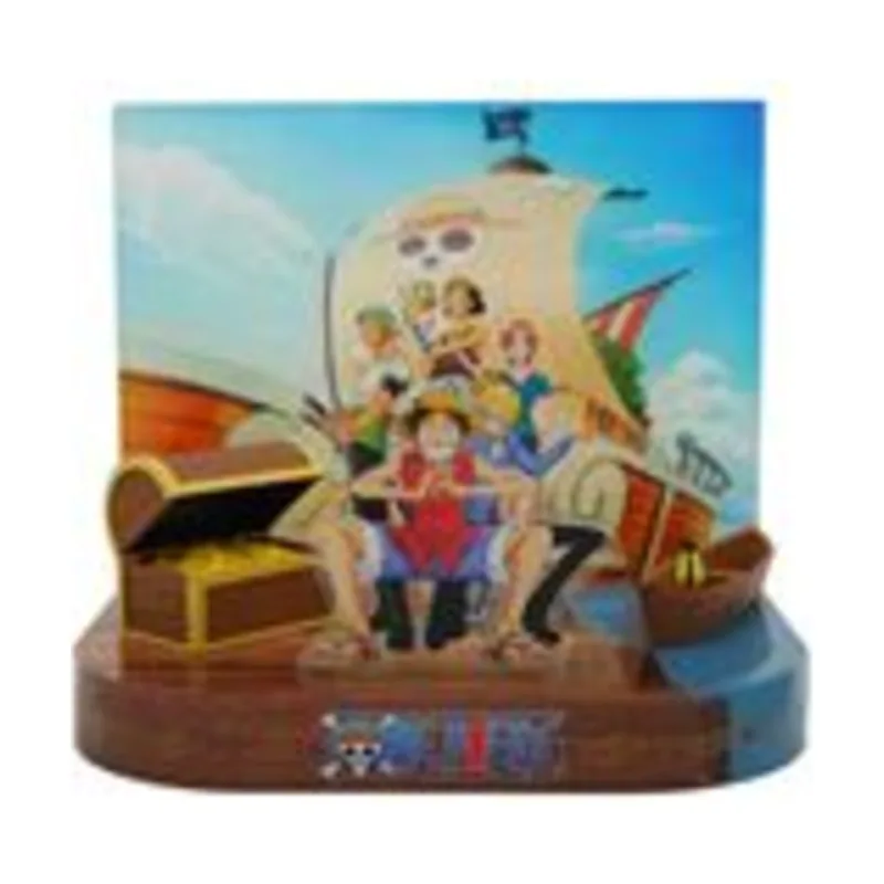 Teknofun Tripulación Sombrero De Paja Diorama Con Luz 20 cm One Piece