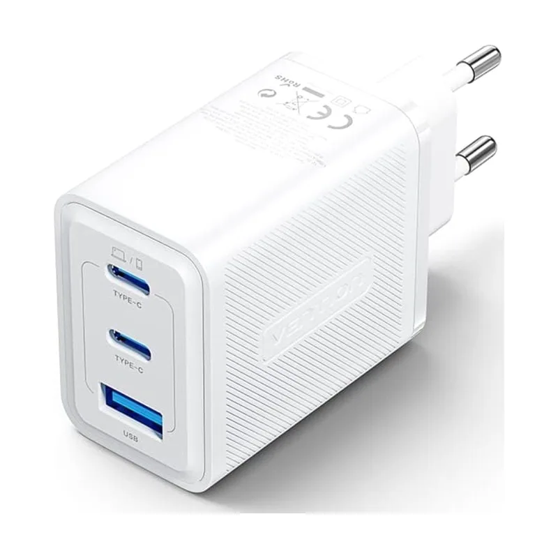 Vention Cargador gan de pared ferw0-eu 2xusb tipo-c 1xusb
