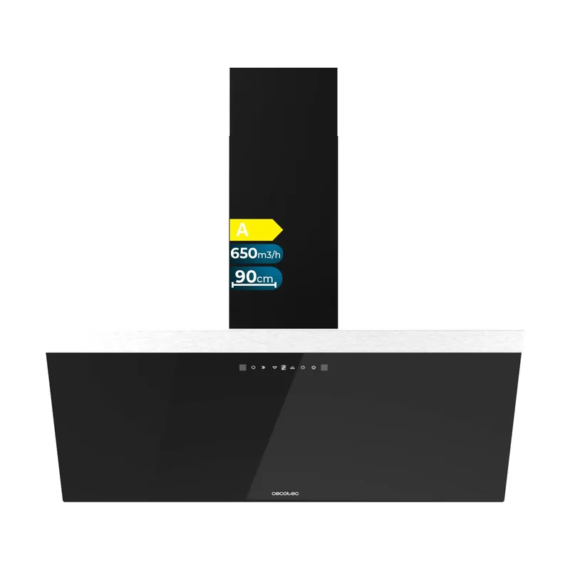 Cecotec decorativa bolero flux dt 906500 glass black a de 90cm de ancho