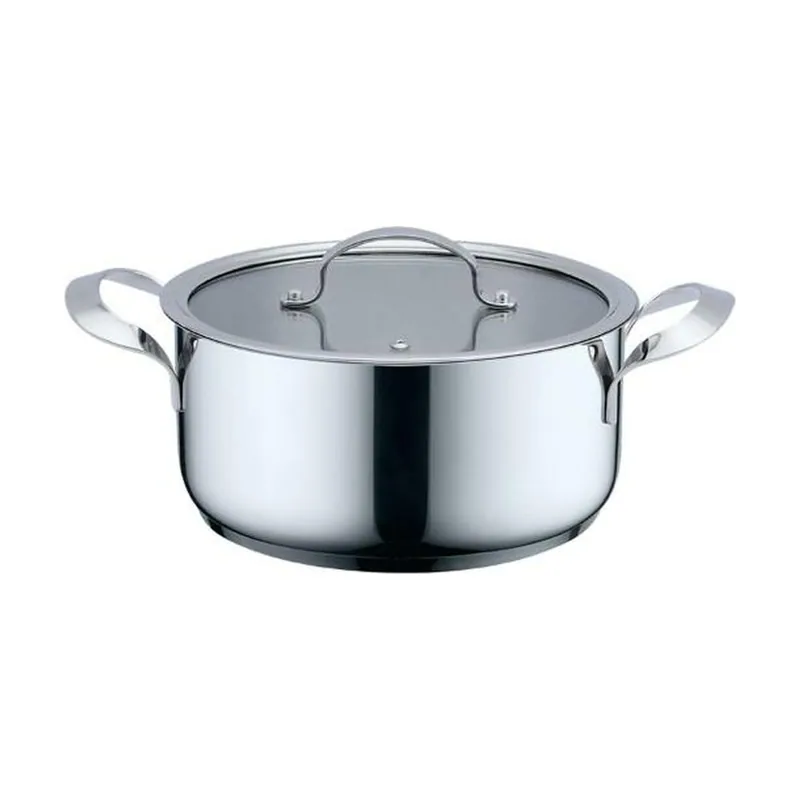 Haeger Cacerola Con Tapa PA-20H.002A Beige Gris Ø 20 cm