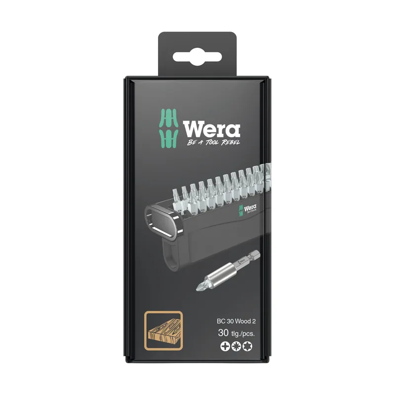 Wera 05057438001 Bit-Check 30 Wood 2 SB