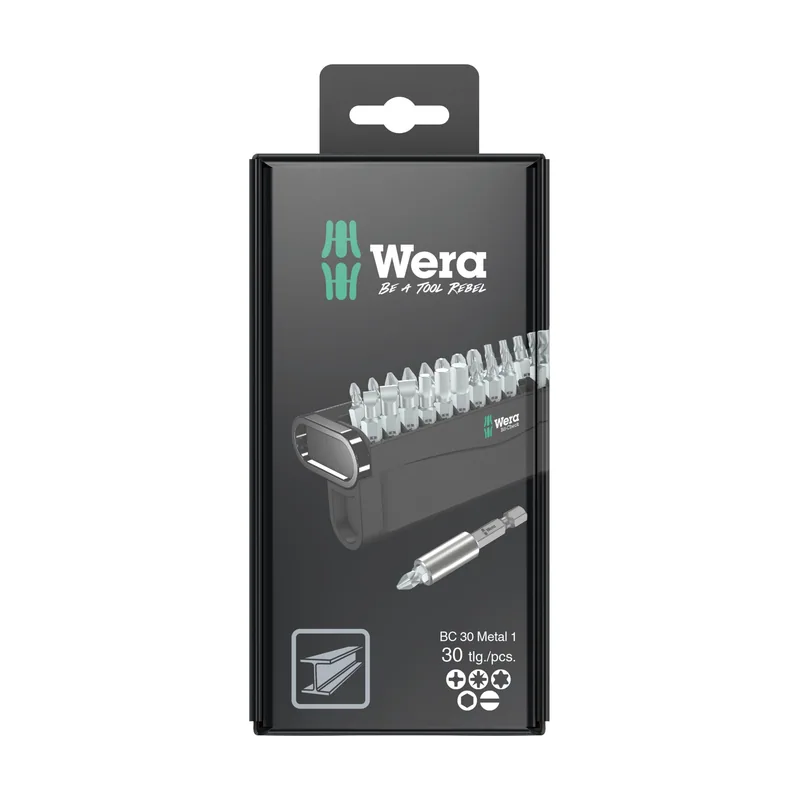 Wera 05057440001 Bit-Check 30 Metal 1 SB