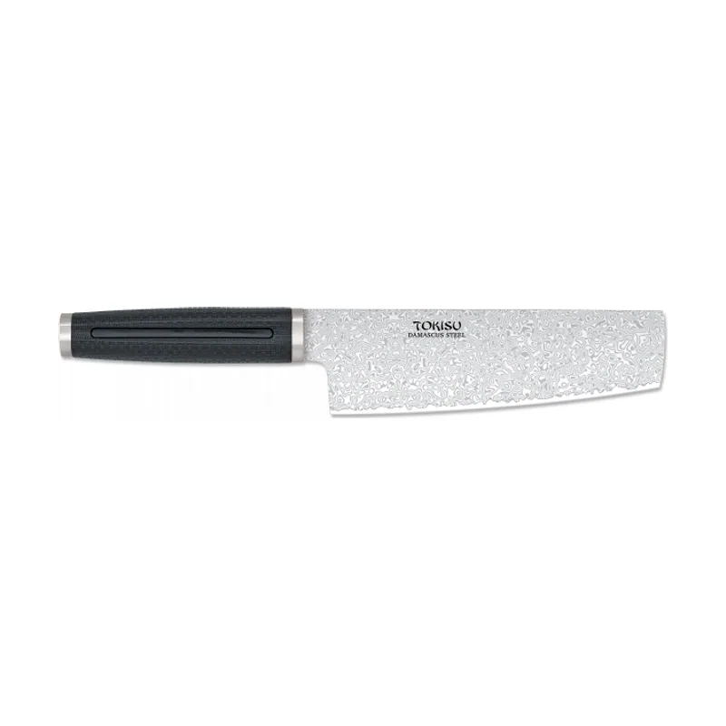 Tokisu Cuchillo Nakiri Hoja Damasco,18 C