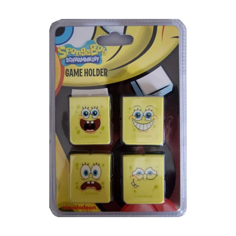 Dertech BOB Esponja Game Holder 4 Cajas Para Juegos NDSi/XL