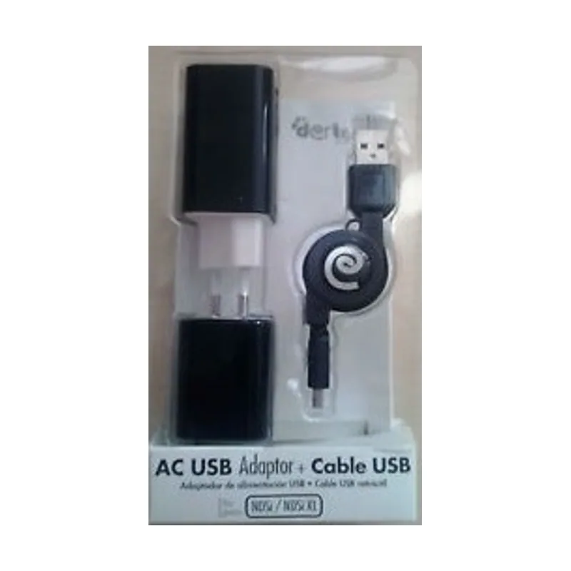 Dertech ac usb adaptor + cable usb 3dx/3ds/dxl/dsi
