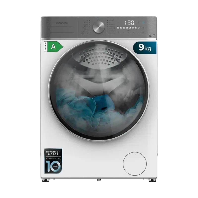 Cecotec Lavadora 9Kg Carga Frontal Bolero DressCode 9800 Inverter A