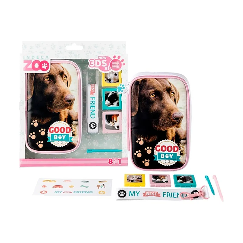 Indeca Funda y Accesorios para Cachorro de Labrador para Nintendo 3DSXL